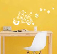 Wall Art Decal Stickers: Motorbike