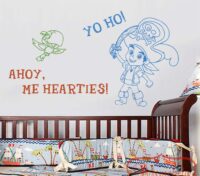Kids Wall Decal Stickers: Yo Ho! Pirate