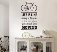 Art Decal: Wall Decal Life Quotes: Life is like riding a bicycle