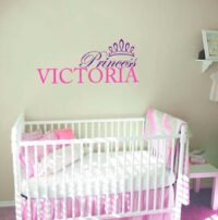 Kids Wall Decal Stickers - Personalised Name: Princess-1