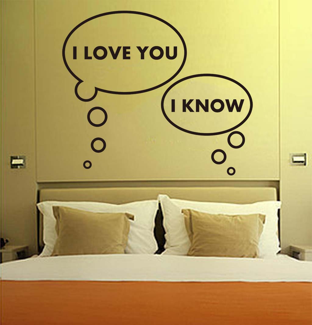 Large Art Decal: Wall Decal Life Quotes: Bedtime Talk