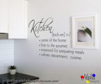Art Decal: Wall Decal Life Quotes: The Meaning of Kitchen