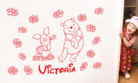 Kids Wall Decal Stickers - Personlised Name: Winnie the Pooh