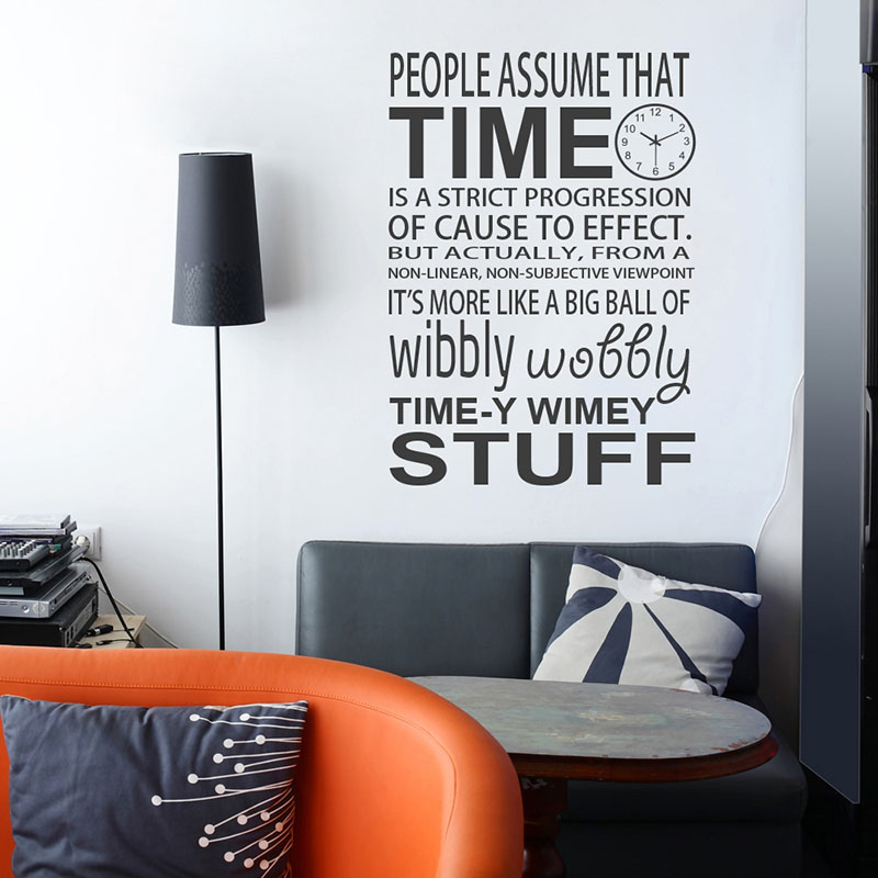 Art Decal: Wall Decal Life Quotes: Timey Wimey (Dr Who) - Image 2