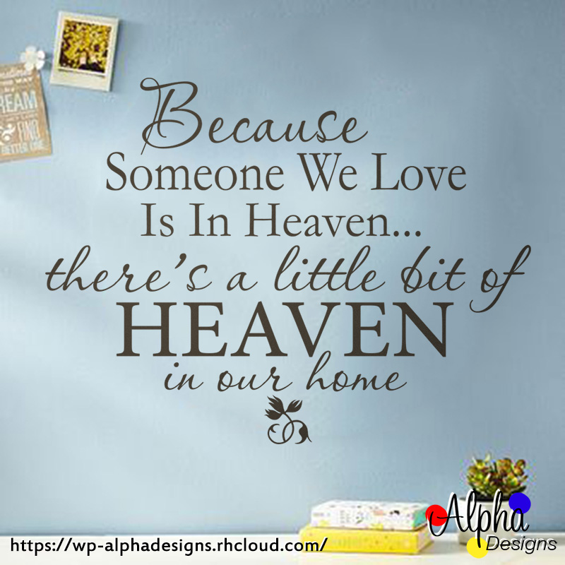 Art Decal: Wall Decal Life Quotes: Heaven in our home - Image 3