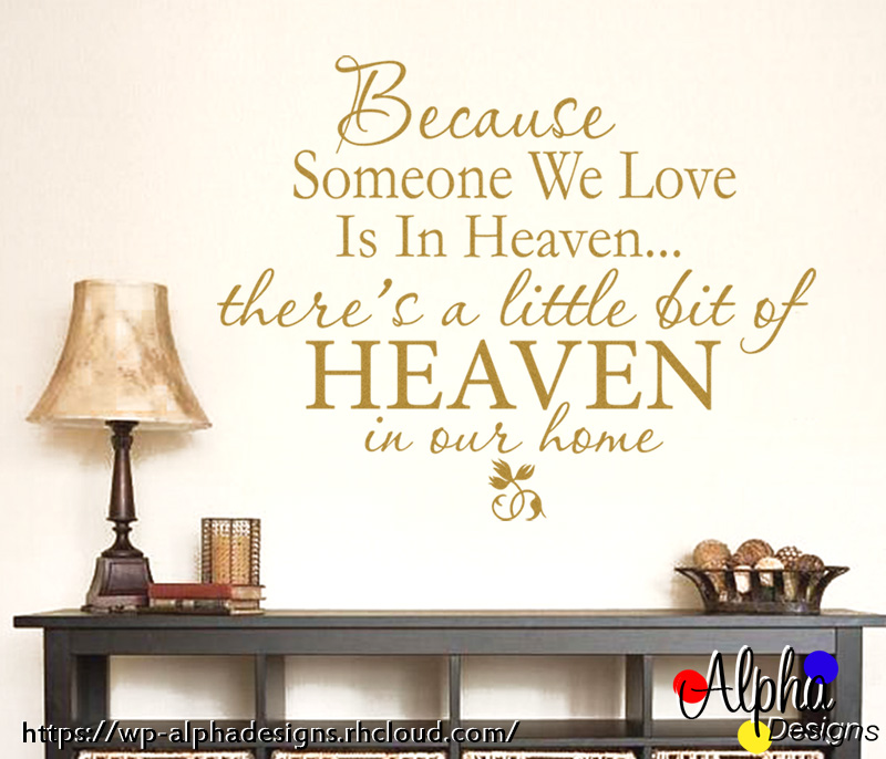 Art Decal: Wall Decal Life Quotes: Heaven in our home - Image 4