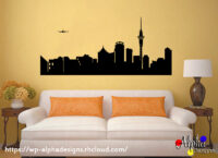 Wall Art Decal: Auckland Skyline