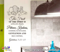 Art Decal: Wall Decal Life Quotes: The fruit of the spirit